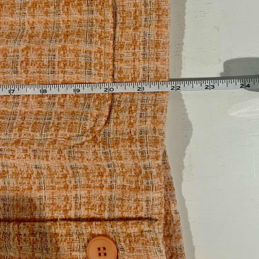 LE LIS peach tweed skirt and blazer NWT - Picture 5 of 8